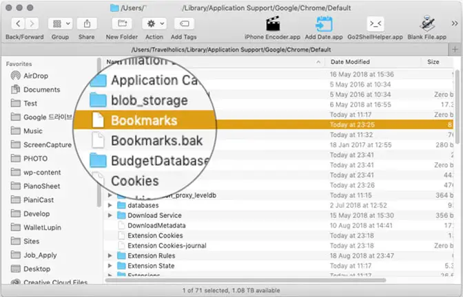 create bookmark on chrome for mac